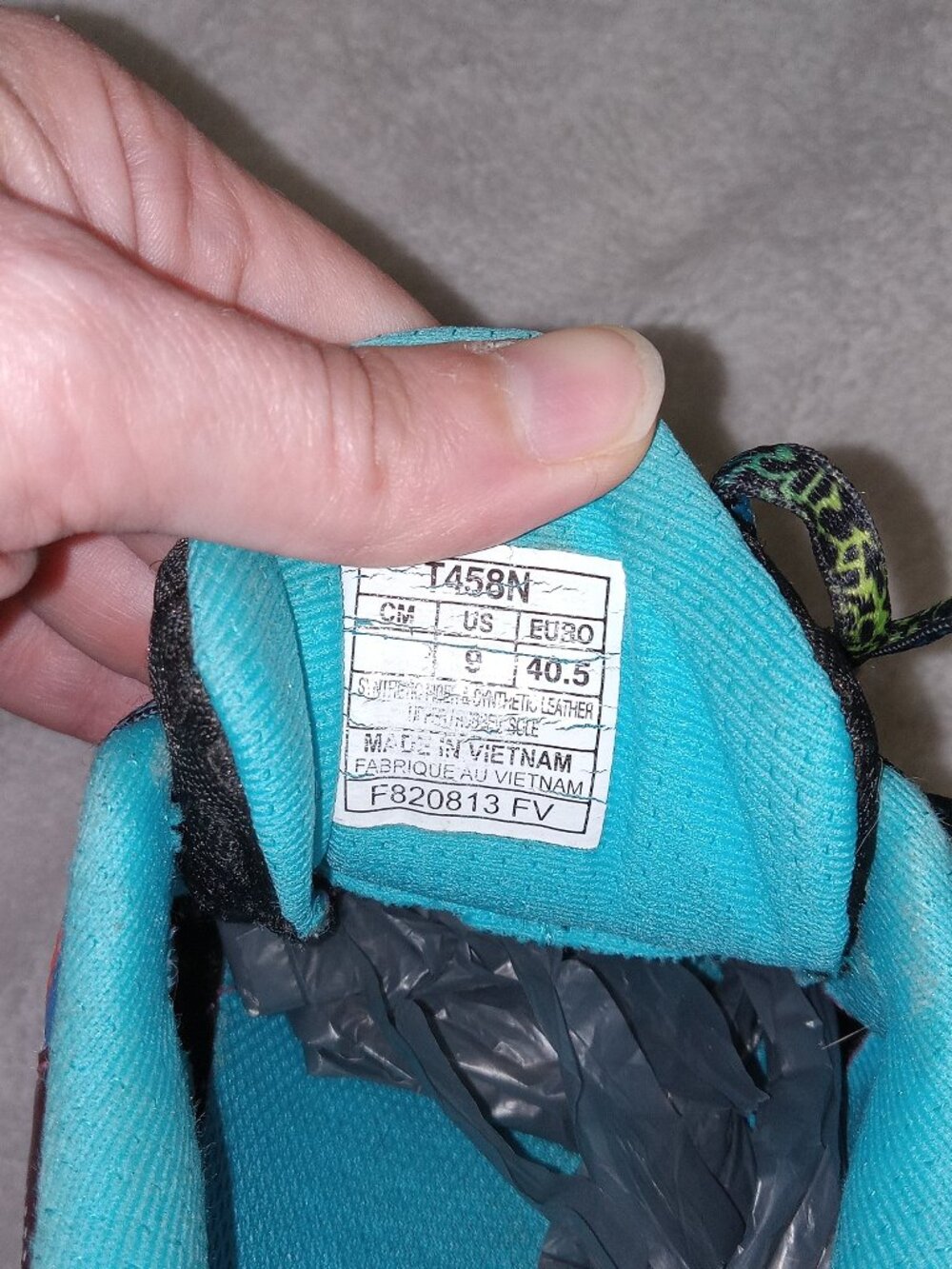 Womens ASICS Gel-Noosa Tri 9 Running Shoes Size 9 Triathlon Black Blue T458N - Picture 14 of 16
